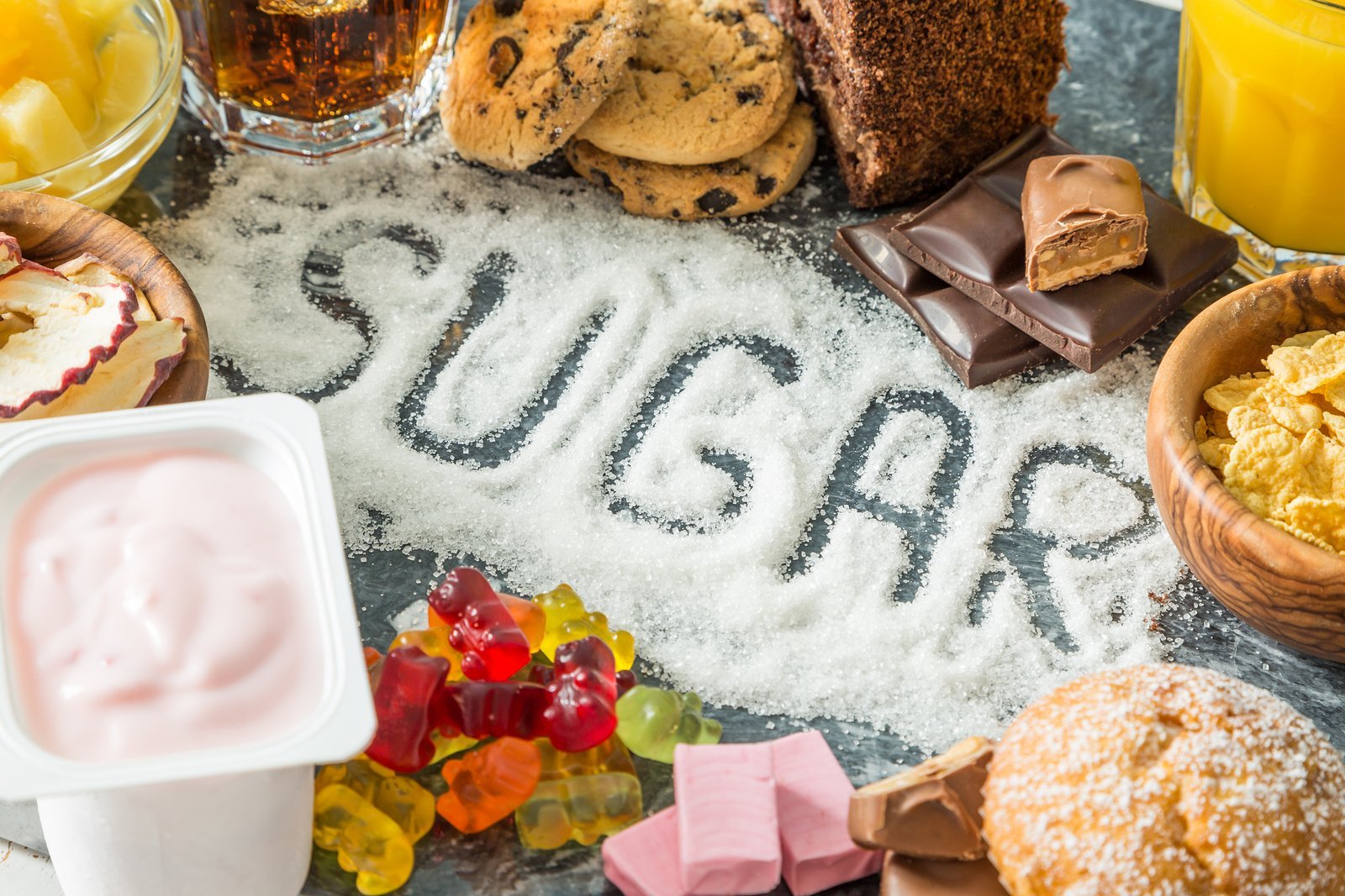 Sweets, sugar, weight loss, health, insulin, stress